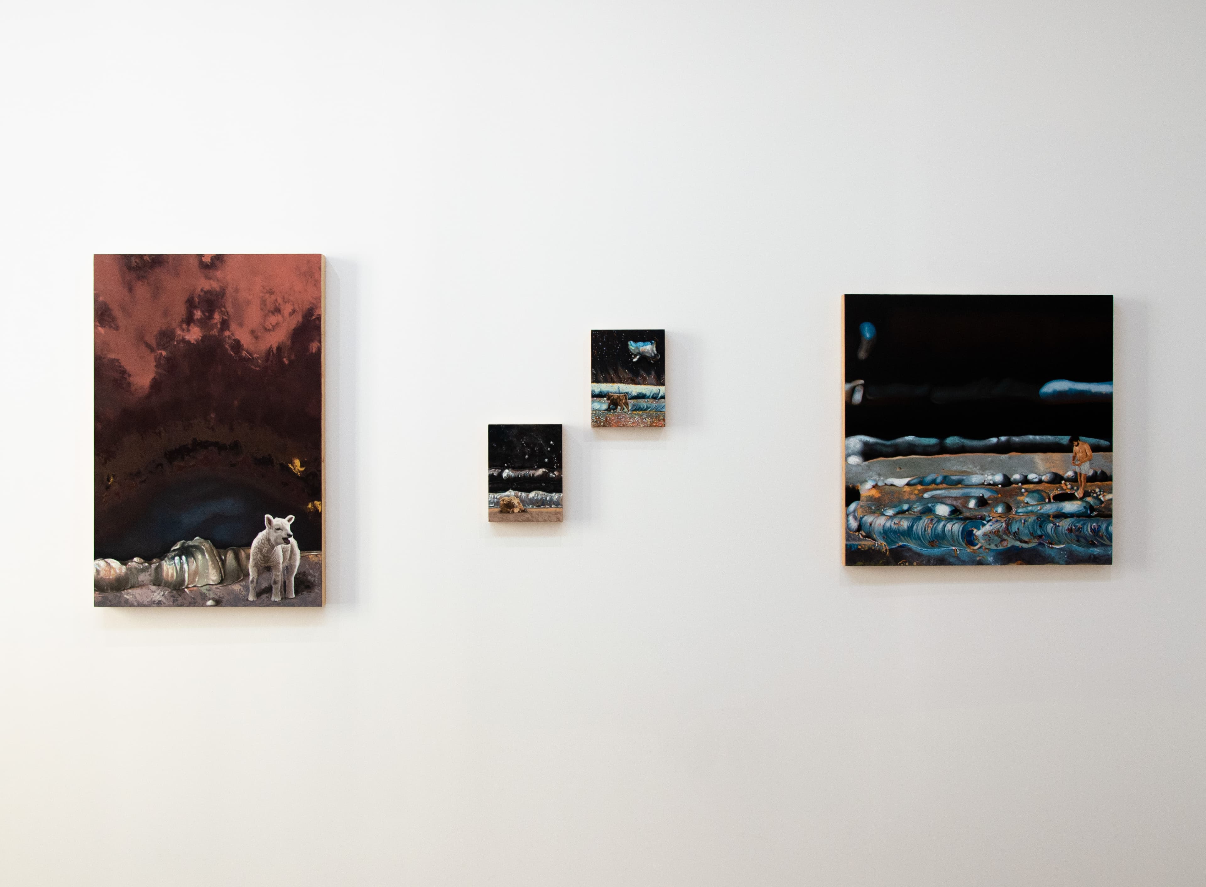 Vue de l’exposition à la galerie Ramand à Aix-en-Provence